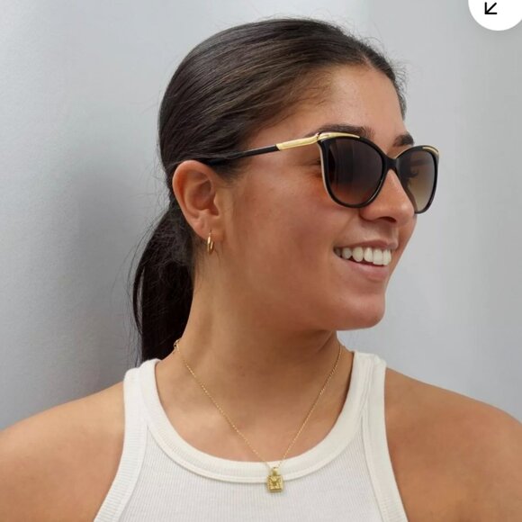 Ralph Lauren sunglasses 5203 1090T5 Black Plastic Sunglasses Brown Gradient - Picture 14 of 16